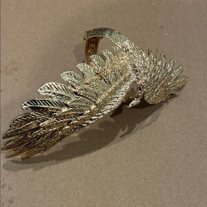 Gold Leaf Statement Bracelet